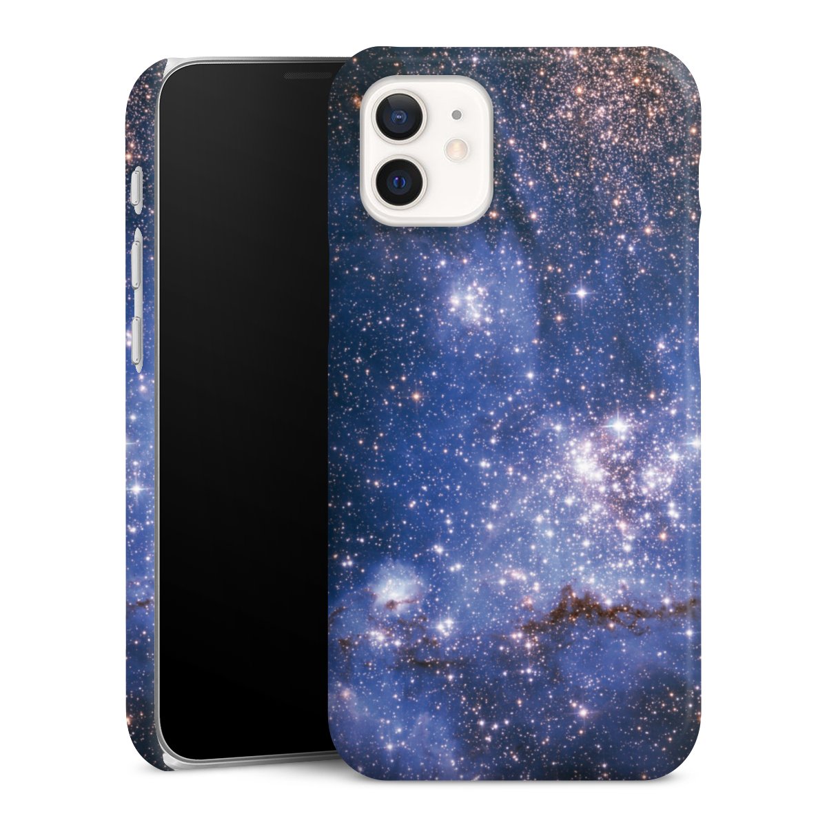 iPhone 12 mini Handy Premium Case Smartphone Handyhülle Schutzhülle glänzend Weltall Galaxy Weltraum Premium Case