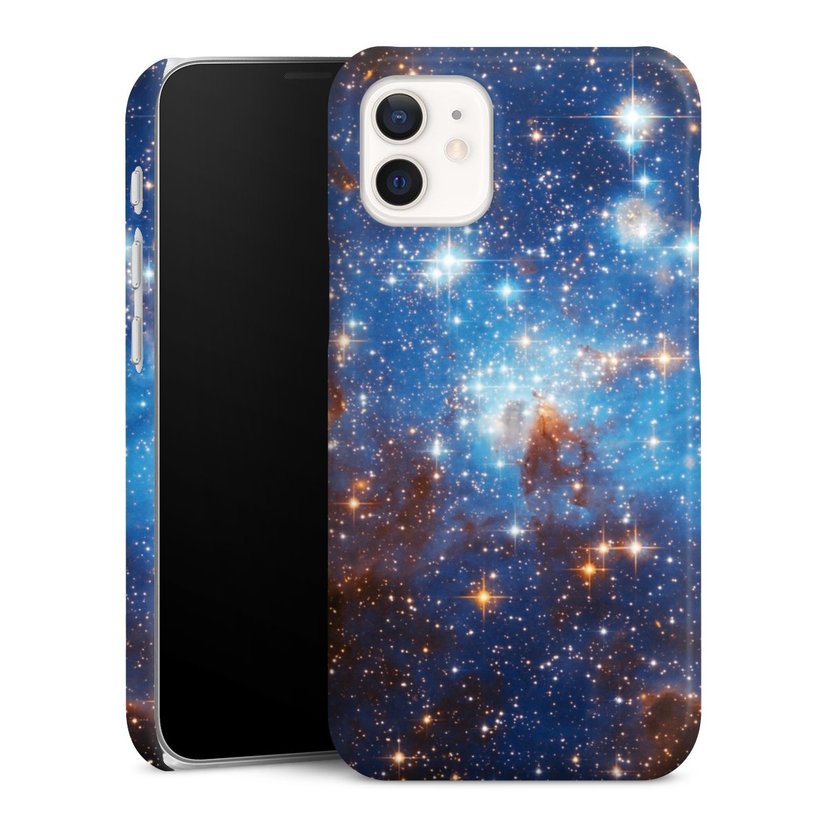 iPhone 12 mini Handy Premium Case Smartphone Handyhülle Schutzhülle glänzend Star Weltall Galaxy Premium Case