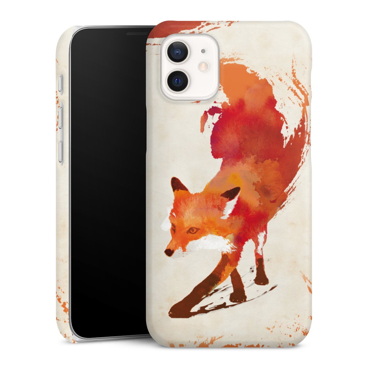 iPhone 12 mini Handy Premium Case Smartphone Handyhülle Schutzhülle glänzend Fox Graphic Premium Case