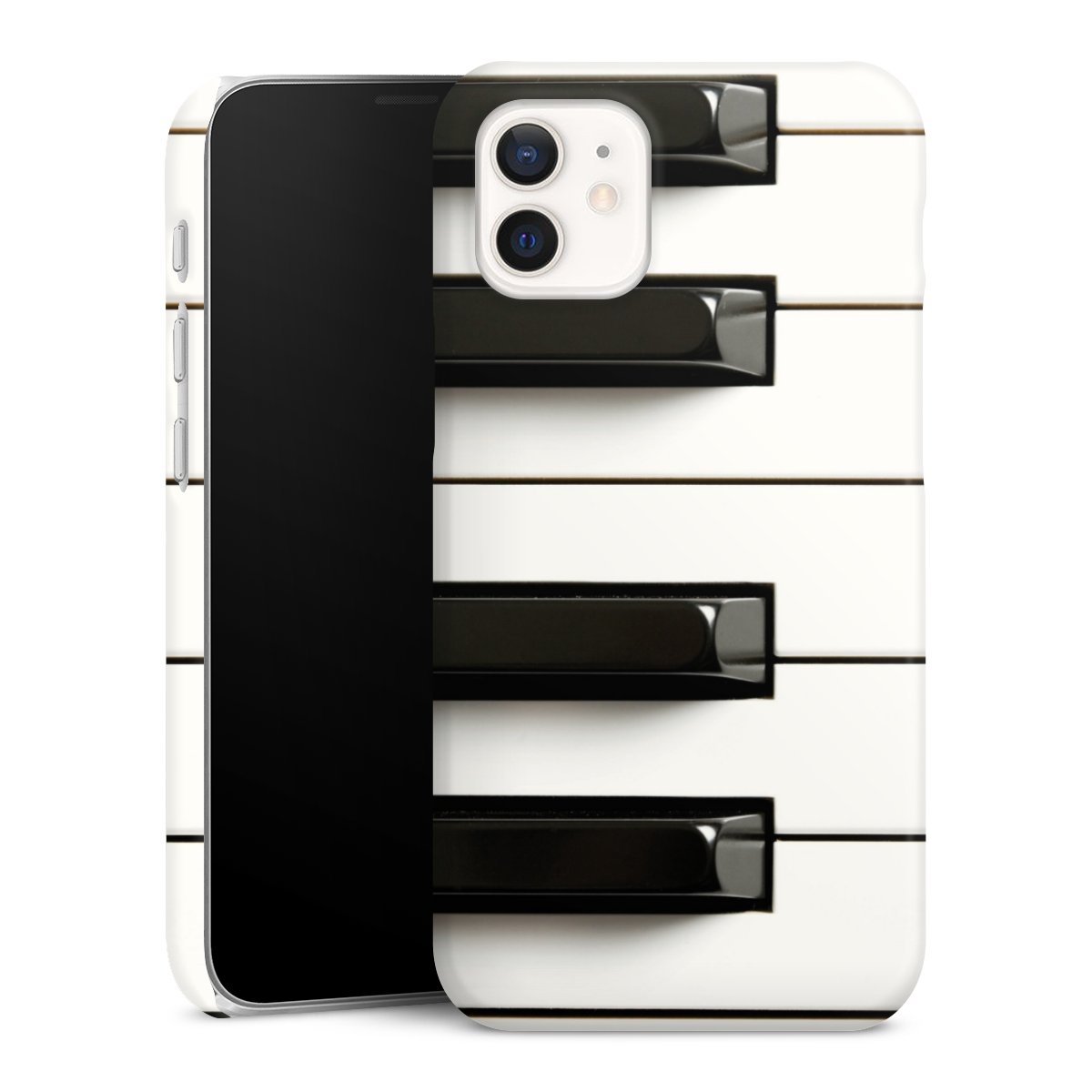 iPhone 12 mini Handy Premium Case Smartphone Handyhülle Schutzhülle glänzend Klavier Piano Music Premium Case