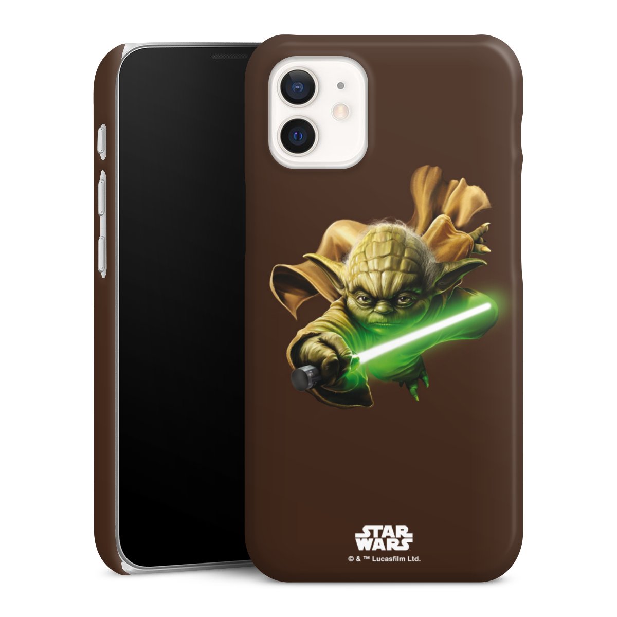 iPhone 12 mini Handy Premium Case Smartphone Handyhülle Schutzhülle glänzend Yoda Merchandise Star Wars Premium Case