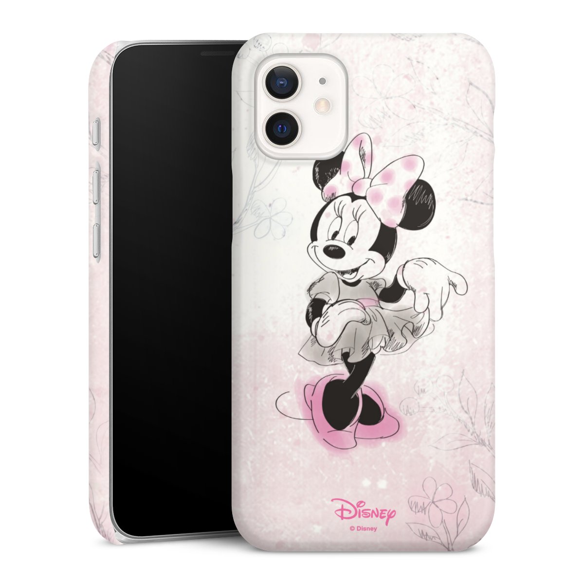 iPhone 12 mini Handy Premium Case Smartphone Handyhülle Schutzhülle glänzend Disney Minnie Mouse Vintage Premium Case