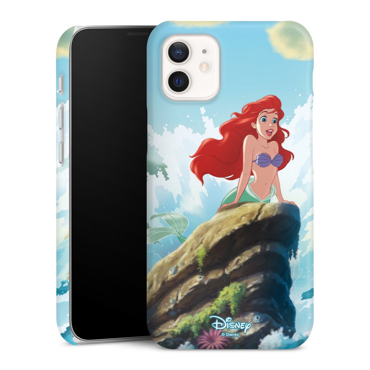 iPhone 12 mini Handy Premium Case Smartphone Handyhülle Schutzhülle glänzend Mermaid Arielle Die Meerjungfrau Official Licensed Product Premium Case