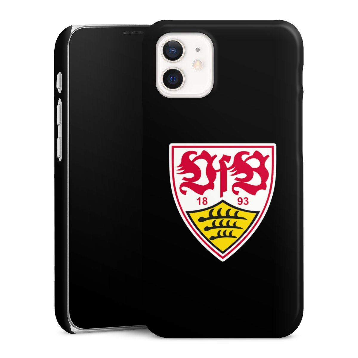 iPhone 12 mini Handy Premium Case Smartphone Handyhülle Schutzhülle glänzend Vfb Stuttgart Official Licensed Product Coat Of Arms Premium Case