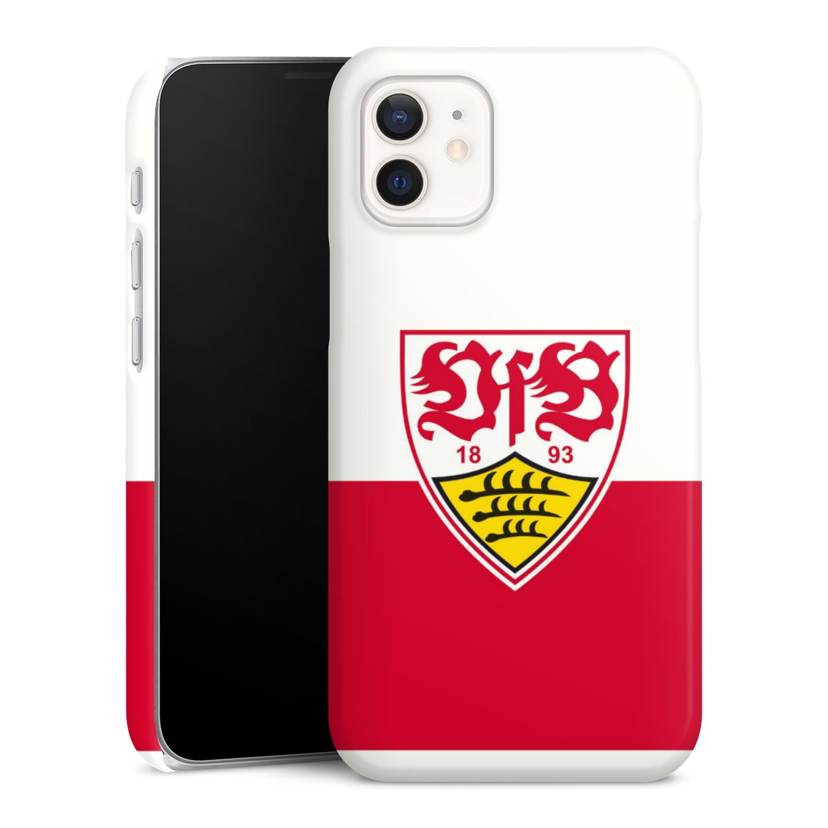 iPhone 12 mini Handy Premium Case Smartphone Handyhülle Schutzhülle glänzend Official Licensed Product Logo Vfb Stuttgart Premium Case