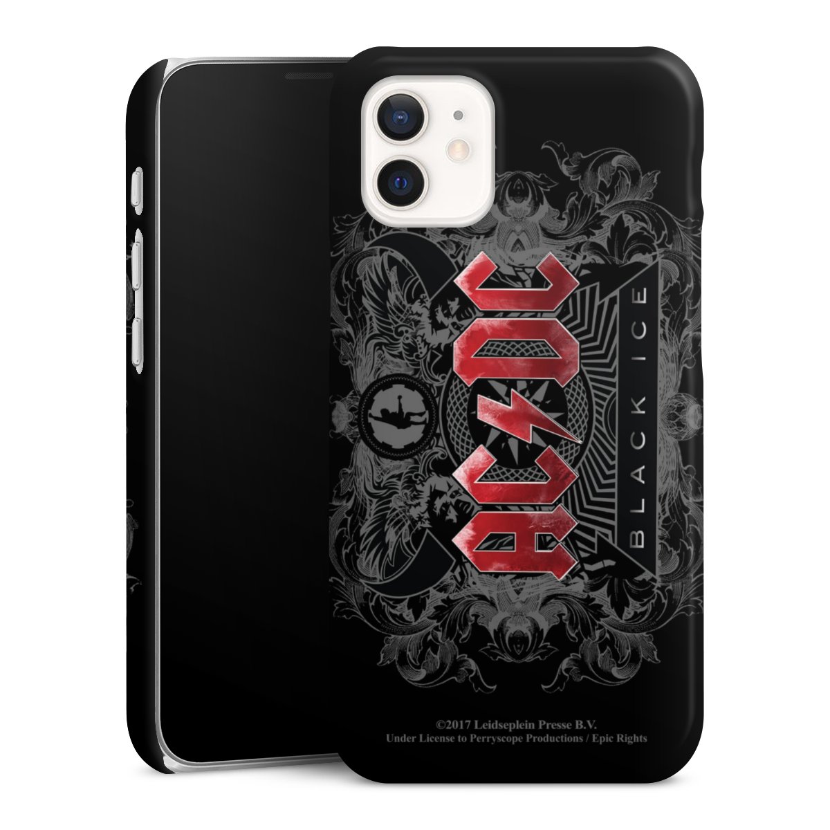 iPhone 12 mini Handy Premium Case Smartphone Handyhülle Schutzhülle glänzend Merchandise Black Ice Acdc Premium Case