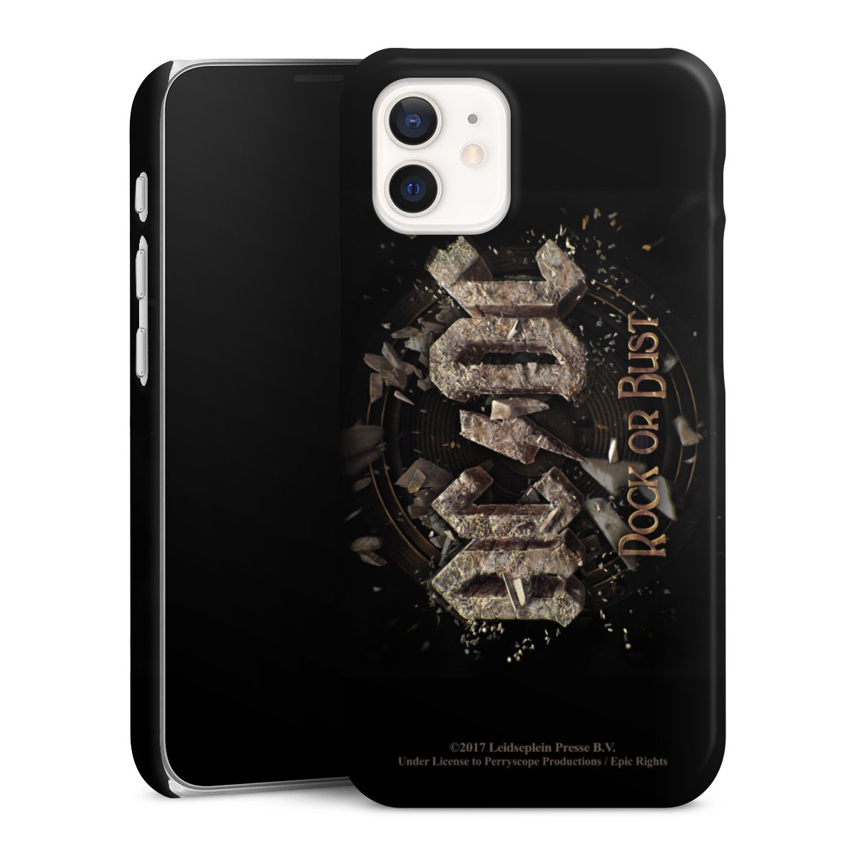 iPhone 12 mini Handy Premium Case Smartphone Handyhülle Schutzhülle glänzend Acdc Official Licensed Product Rock Or Bust Premium Case