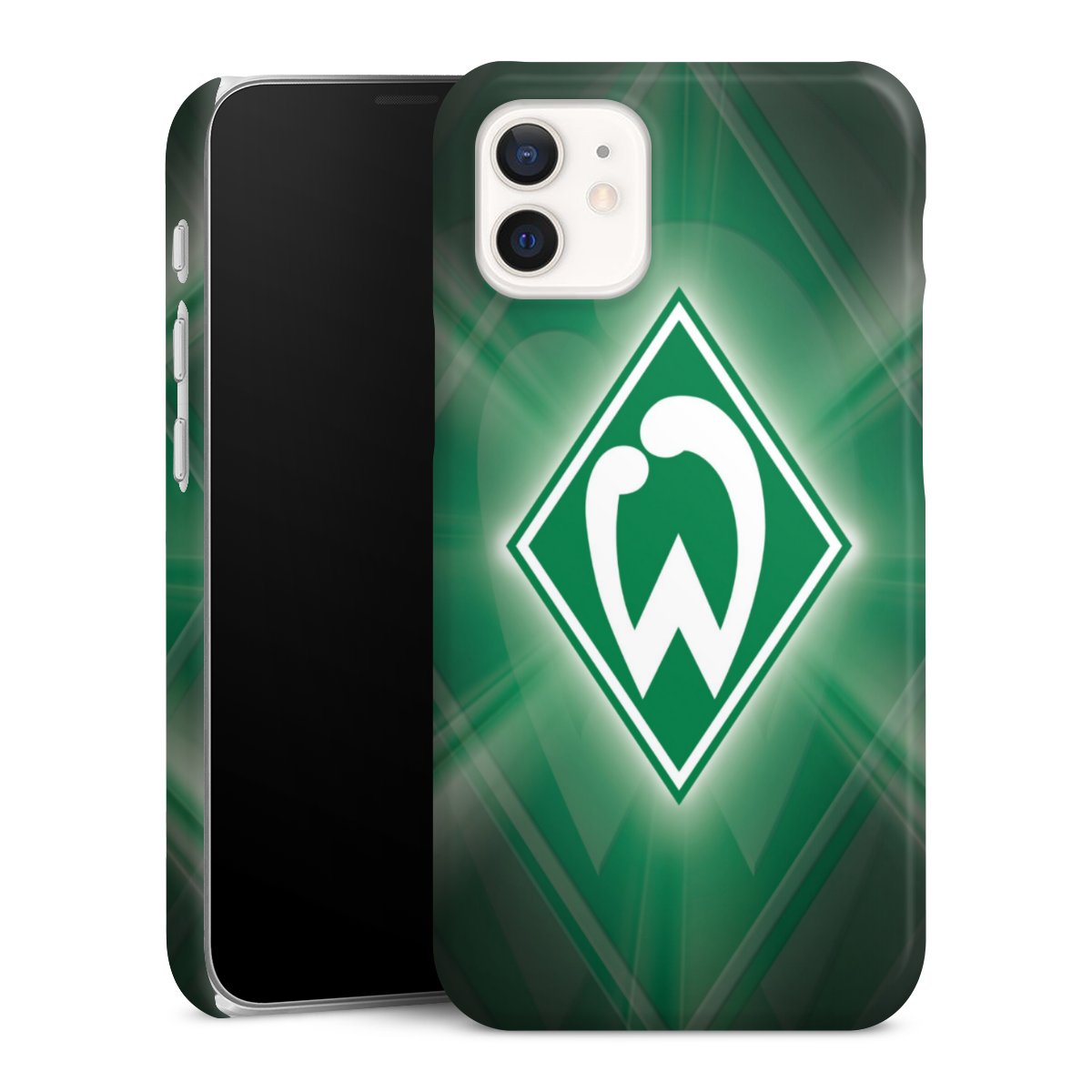 iPhone 12 mini Handy Premium Case Smartphone Handyhülle Schutzhülle glänzend Sv Werder Bremen Official Licensed Product Coat Of Arms Premium Case