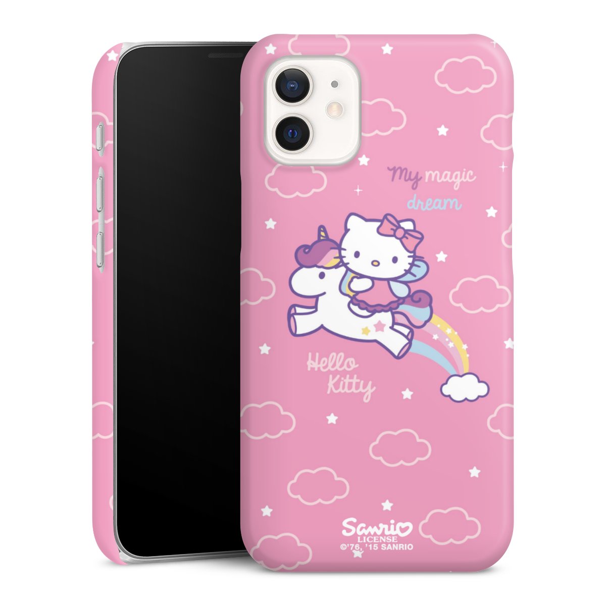 iPhone 12 mini Handy Premium Case Smartphone Handyhülle Schutzhülle glänzend Einhorn Official Licensed Product Hello Kitty Premium Case