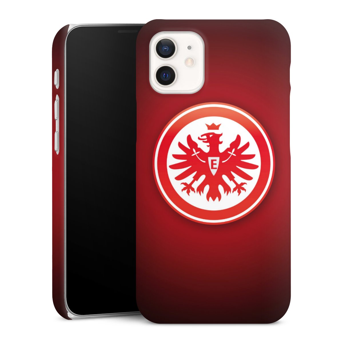 iPhone 12 mini Handy Premium Case Smartphone Handyhülle Schutzhülle matt Eintracht Frankfurt Official Licensed Product Coat Of Arms Premium Case