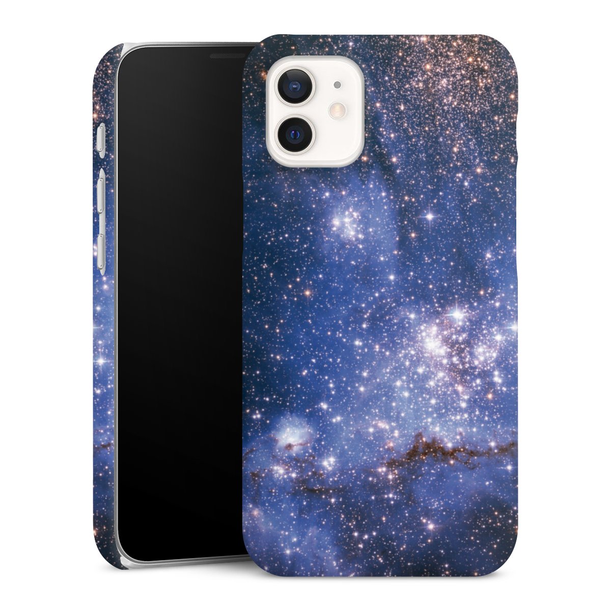 iPhone 12 mini Handy Premium Case Smartphone Handyhülle Schutzhülle matt Weltall Galaxy Weltraum Premium Case