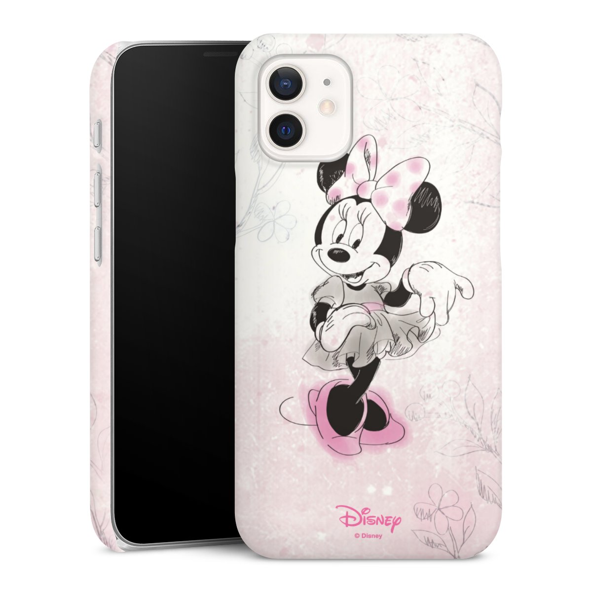 iPhone 12 mini Handy Premium Case Smartphone Handyhülle Schutzhülle matt Disney Minnie Mouse Vintage Premium Case