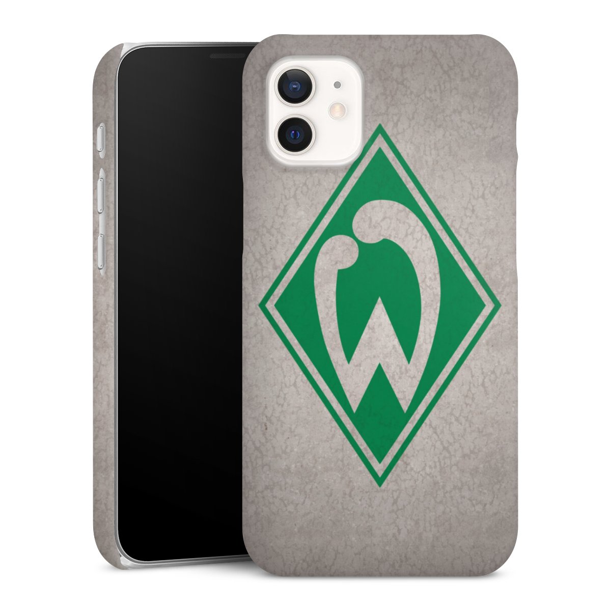 iPhone 12 mini Handy Premium Case Smartphone Handyhülle Schutzhülle matt Sv Werder Bremen Concrete Official Licensed Product Premium Case