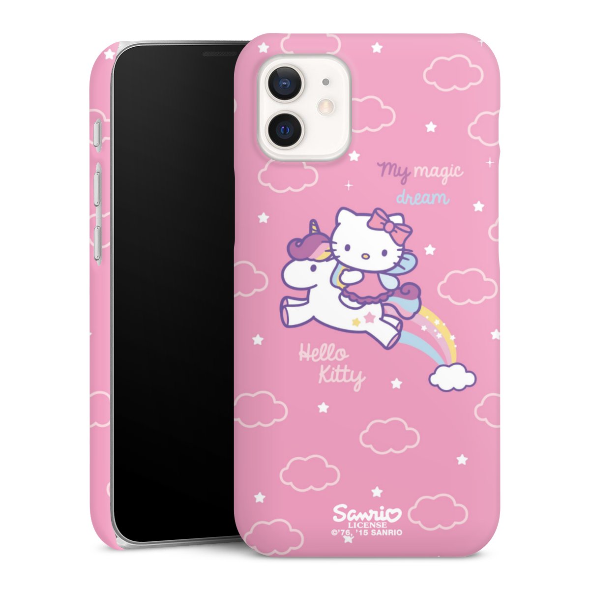 iPhone 12 mini Handy Premium Case Smartphone Handyhülle Schutzhülle matt Einhorn Official Licensed Product Hello Kitty Premium Case