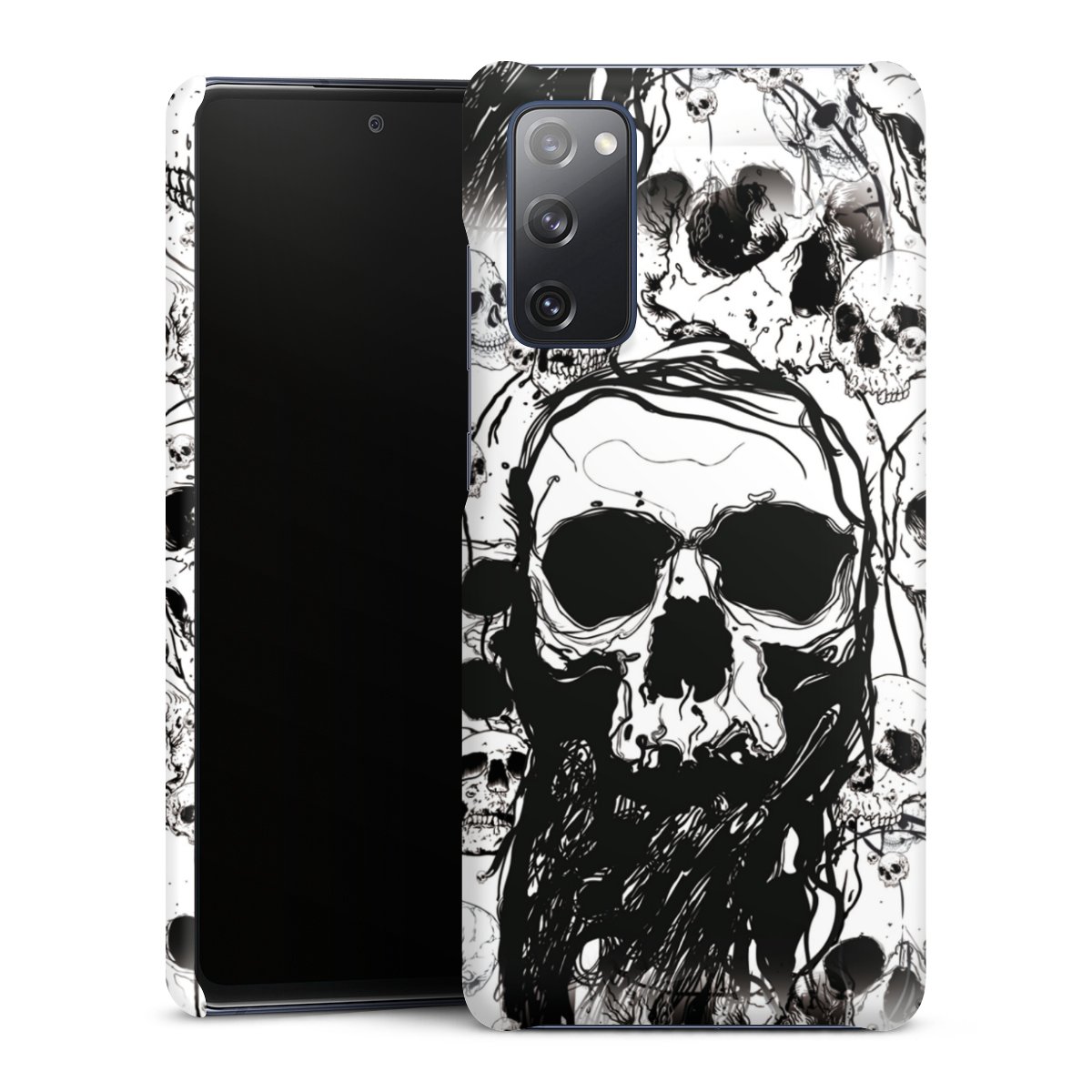 Galaxy S20 FE Handy Premium Case Smartphone Handyhülle Schutzhülle matt Totenkopf Halloween Premium Case