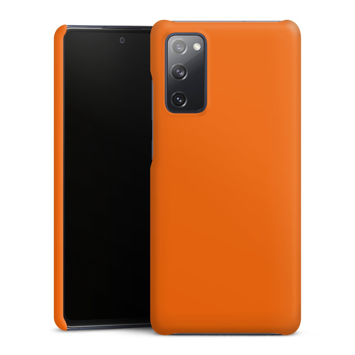 Galaxy S20 FE Handy Premium Case Smartphone Handyhülle Schutzhülle matt Orange Colour Unicoloured Premium Case