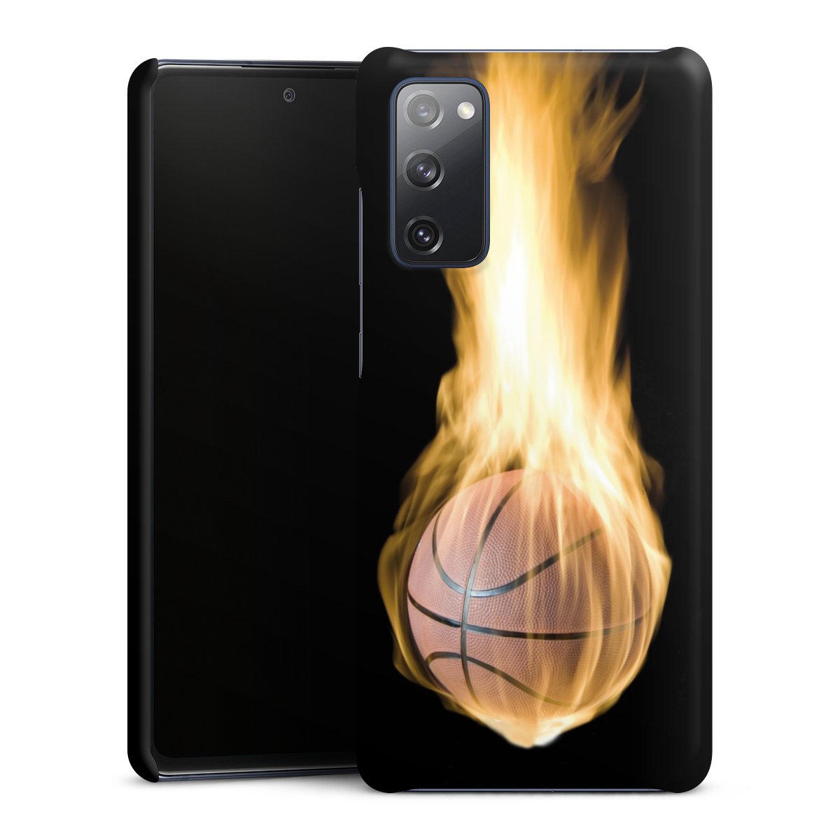 Galaxy S20 FE Handy Premium Case Smartphone Handyhülle Schutzhülle matt Basketball Sports Fire Premium Case