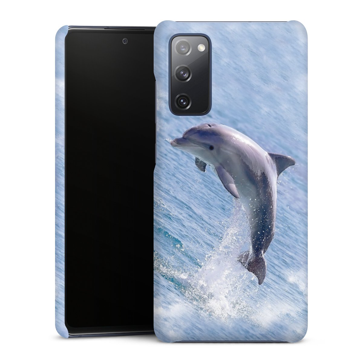 Galaxy S20 FE Handy Premium Case Smartphone Handyhülle Schutzhülle matt Dolphin Ocean Wale Premium Case