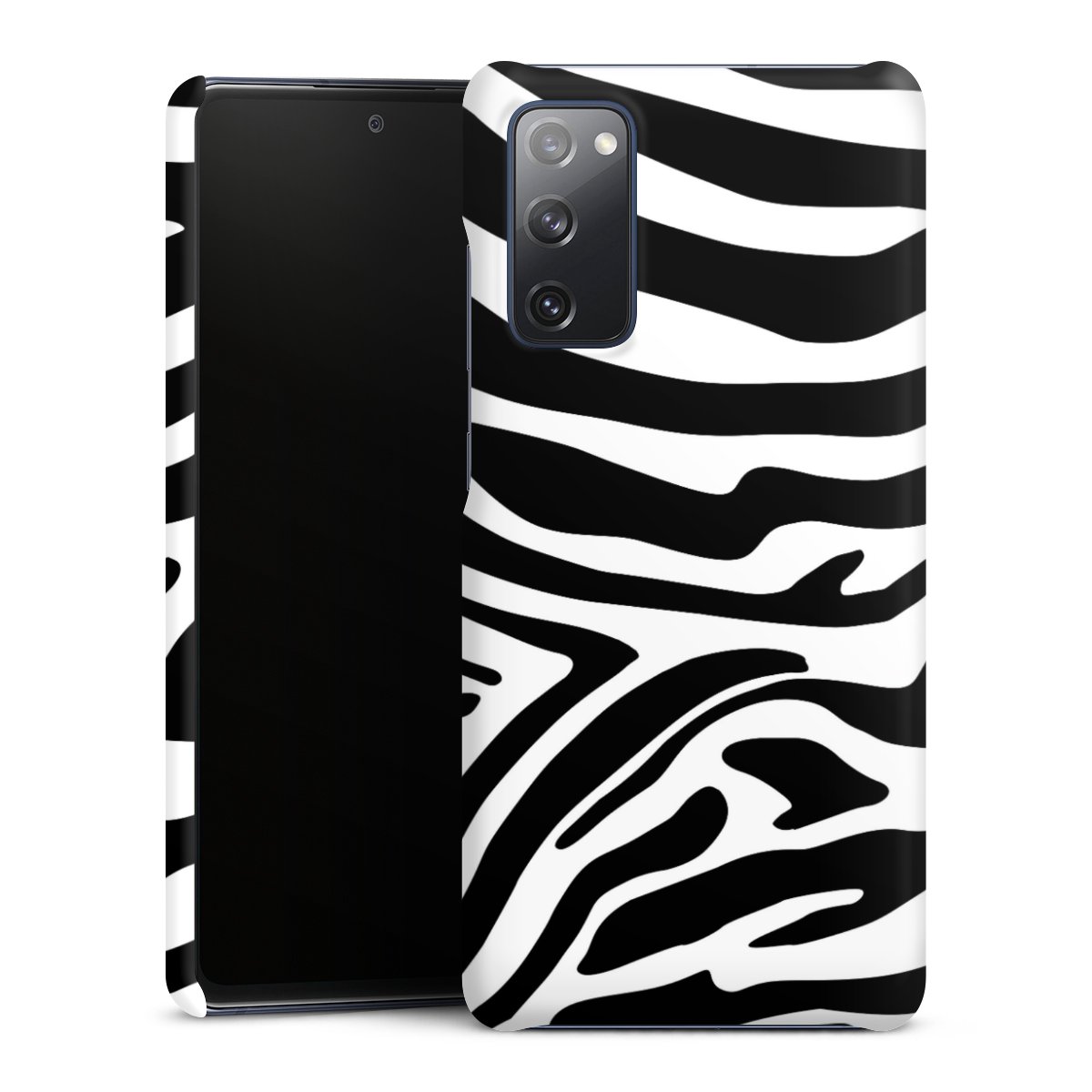 Galaxy S20 FE Handy Premium Case Smartphone Handyhülle Schutzhülle matt Zebra Animal Look Animal Print Premium Case