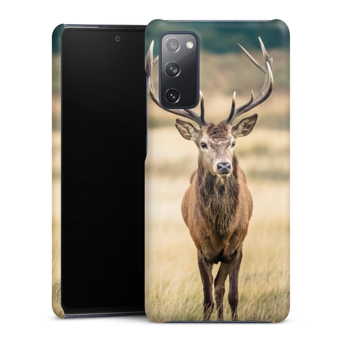 Galaxy S20 FE Handy Premium Case Smartphone Handyhülle Schutzhülle matt Deer Meadow Forrest Premium Case