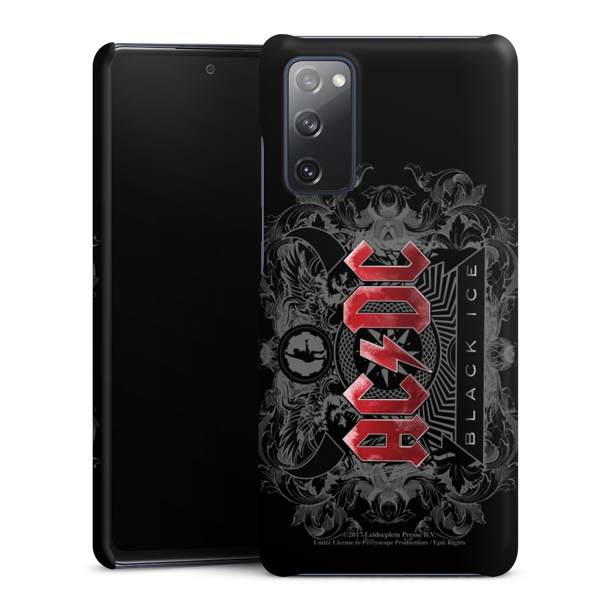 Galaxy S20 FE Handy Premium Case Smartphone Handyhülle Schutzhülle matt Merchandise Black Ice Acdc Premium Case