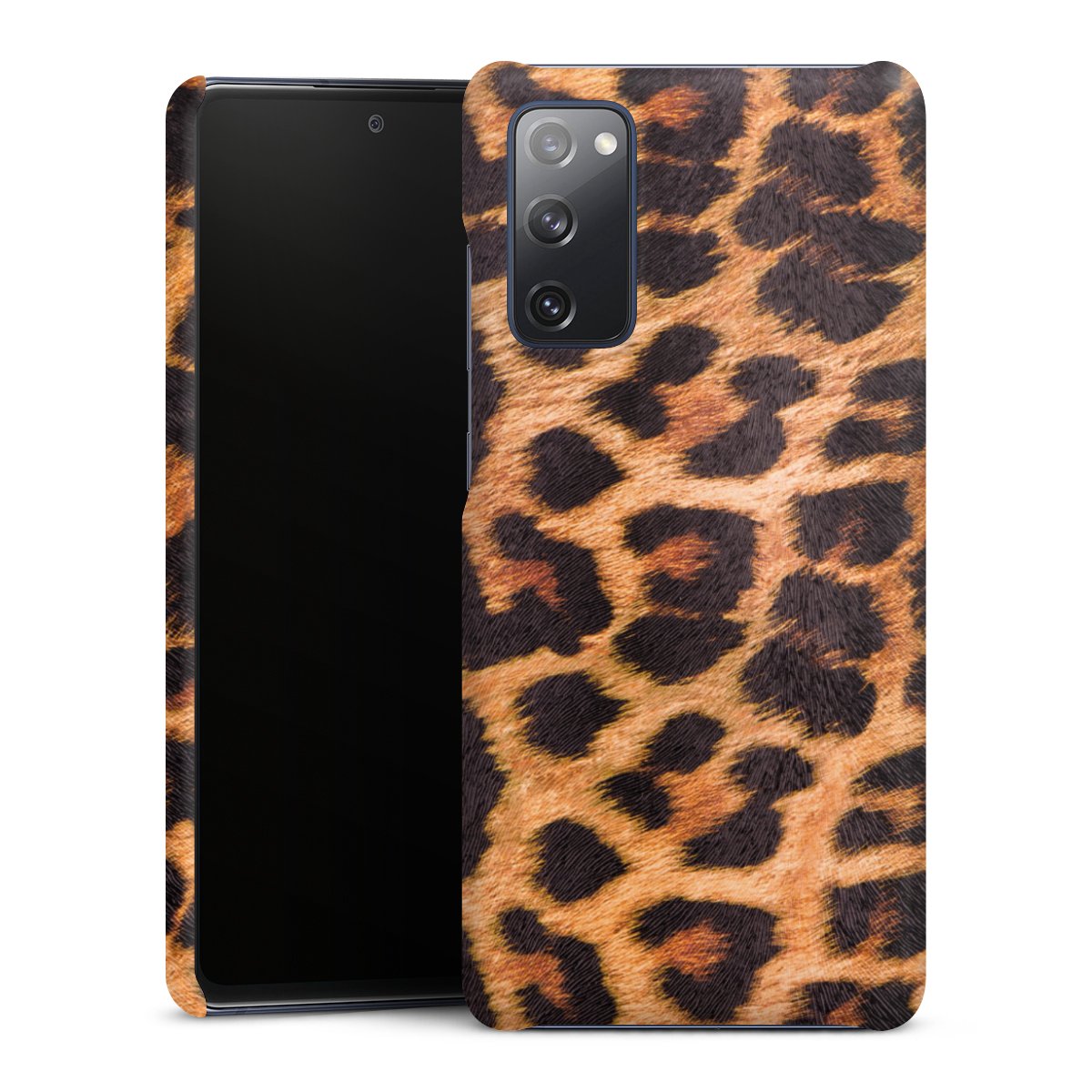 Galaxy S20 FE Handy Premium Case Smartphone Handyhülle Schutzhülle matt Animal Print Leopard Fur Premium Case