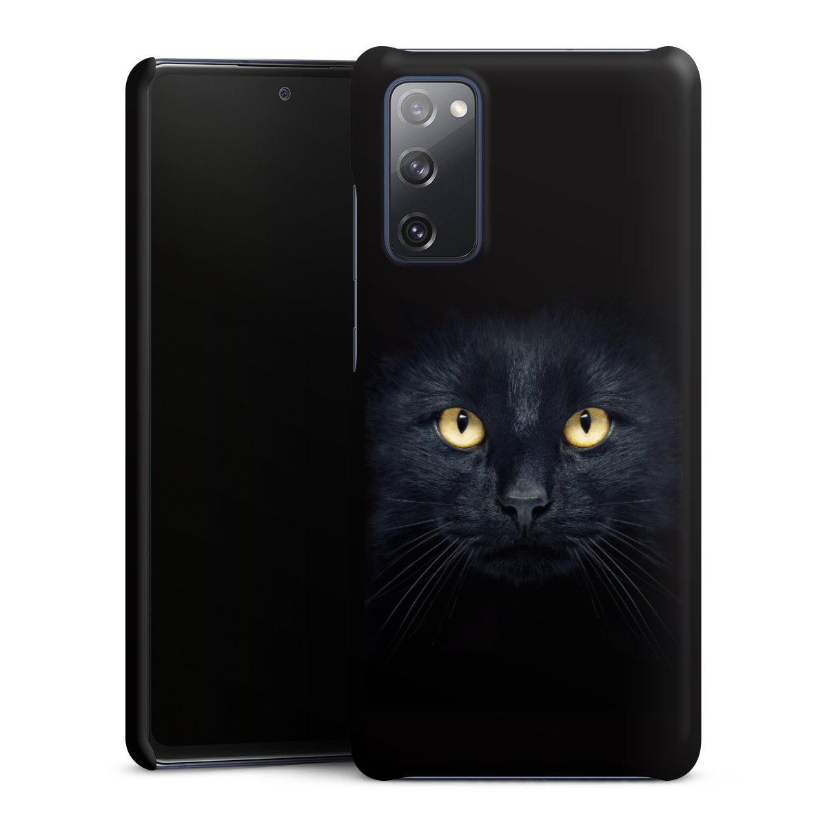 Galaxy S20 FE Handy Premium Case Smartphone Handyhülle Schutzhülle matt Eye Cat Black Premium Case