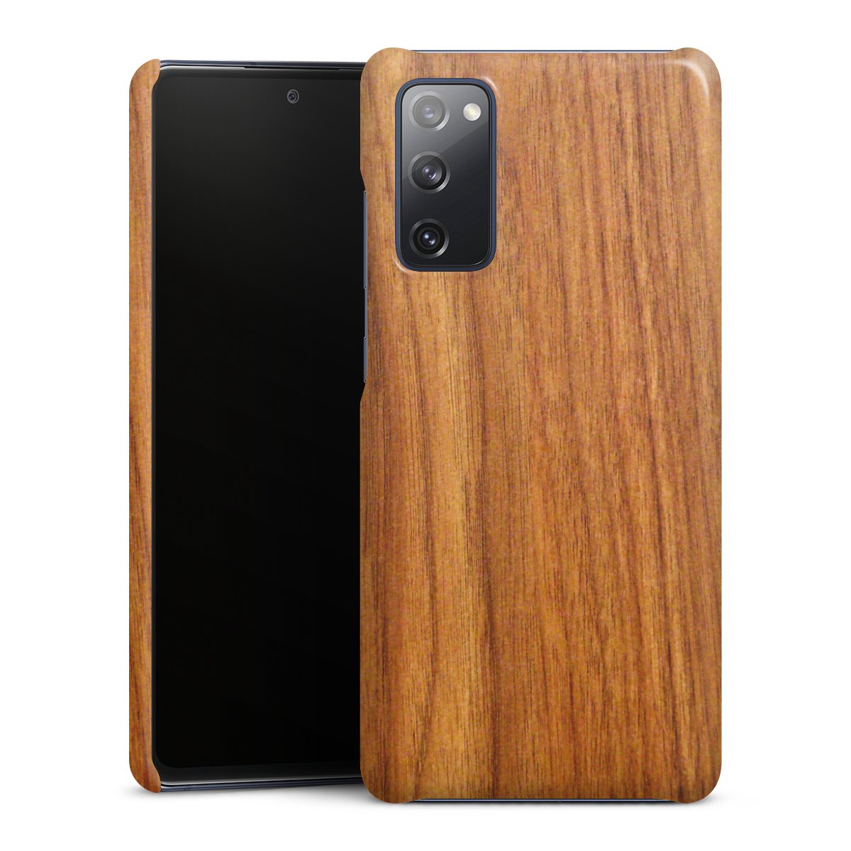 Galaxy S20 FE Handy Premium Case Smartphone Handyhülle Schutzhülle glänzend Wood Larch Wooden Look Premium Case