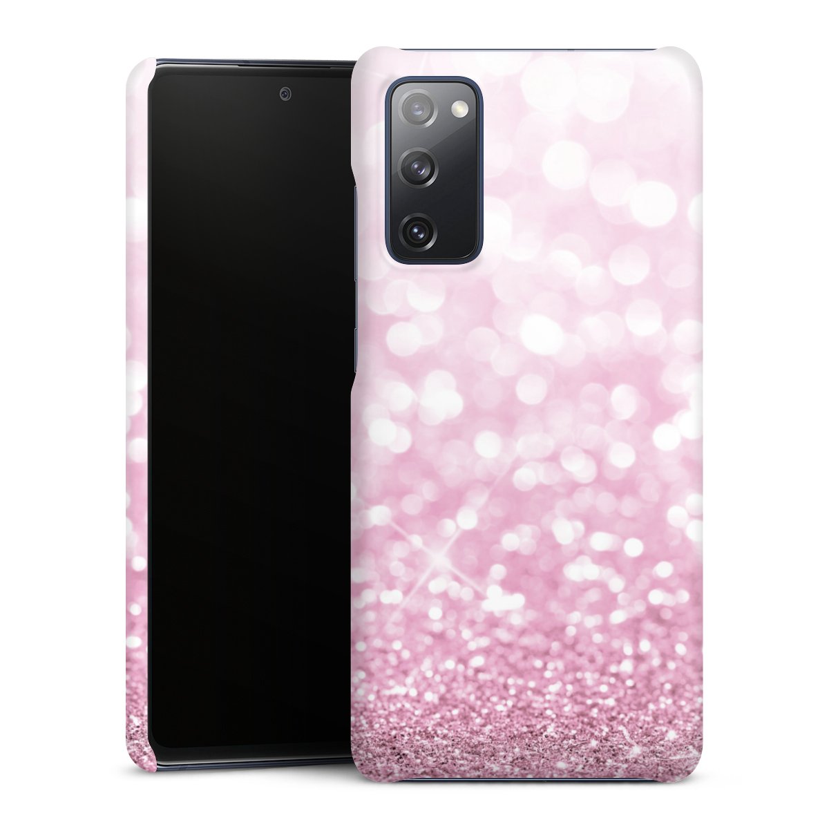 Galaxy S20 FE Handy Premium Case Smartphone Handyhülle Schutzhülle glänzend Glitzer Pink Shine Premium Case