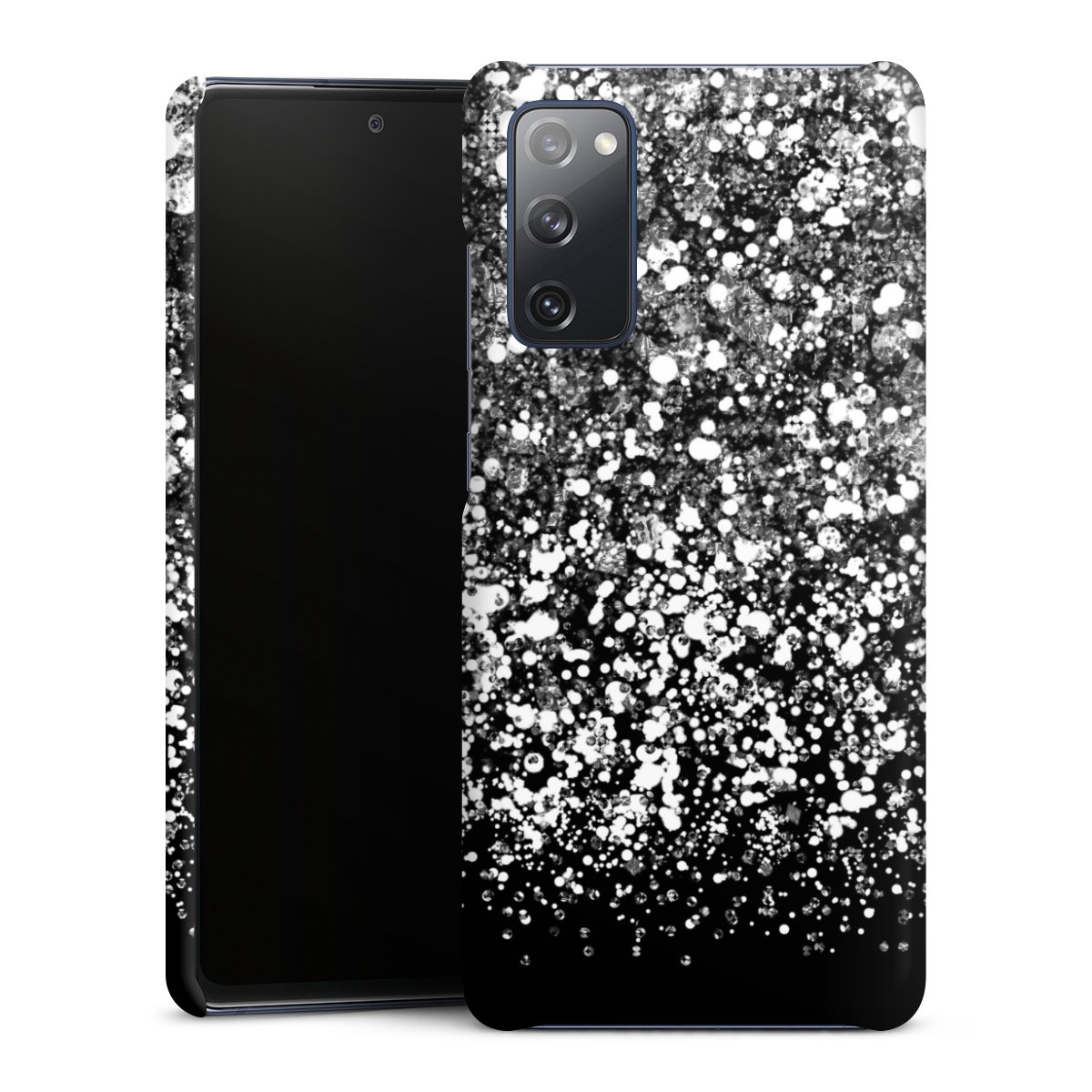 Galaxy S20 FE Handy Premium Case Smartphone Handyhülle Schutzhülle glänzend Glitzer Snowflake Muster Premium Case