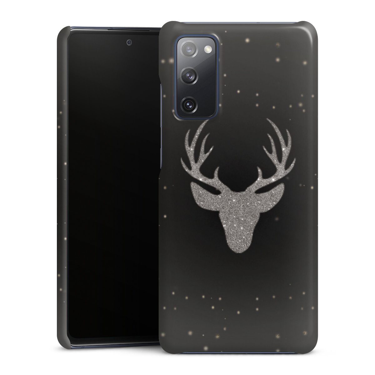 Galaxy S20 FE Handy Premium Case Smartphone Handyhülle Schutzhülle glänzend Winter Deer Glitzer Premium Case