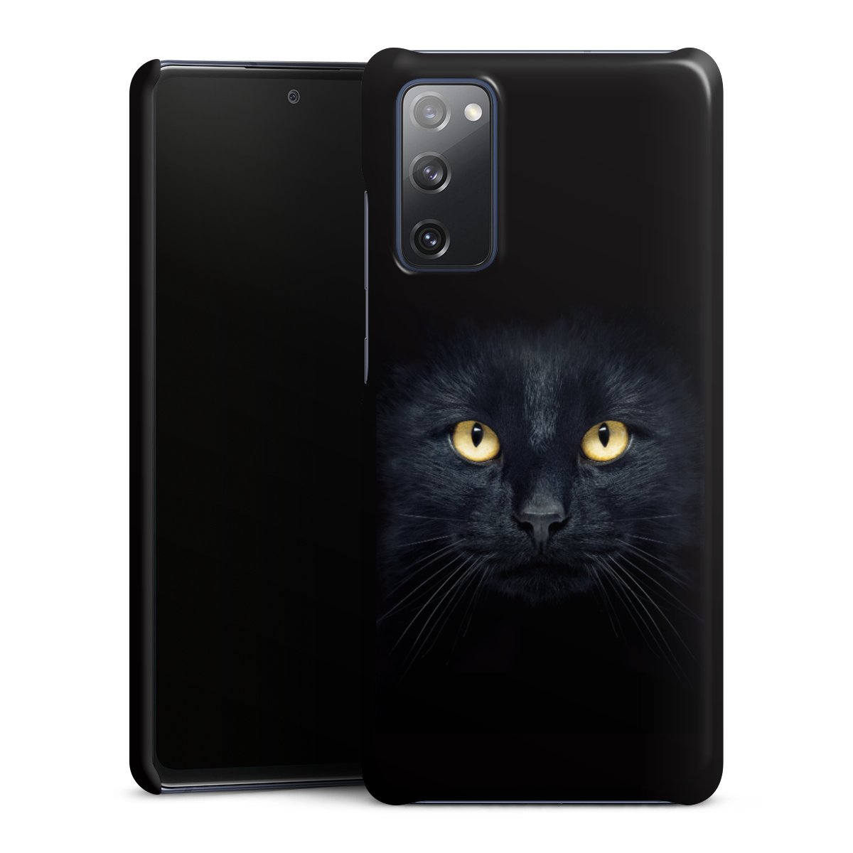 Galaxy S20 FE Handy Premium Case Smartphone Handyhülle Schutzhülle glänzend Eye Cat Black Premium Case