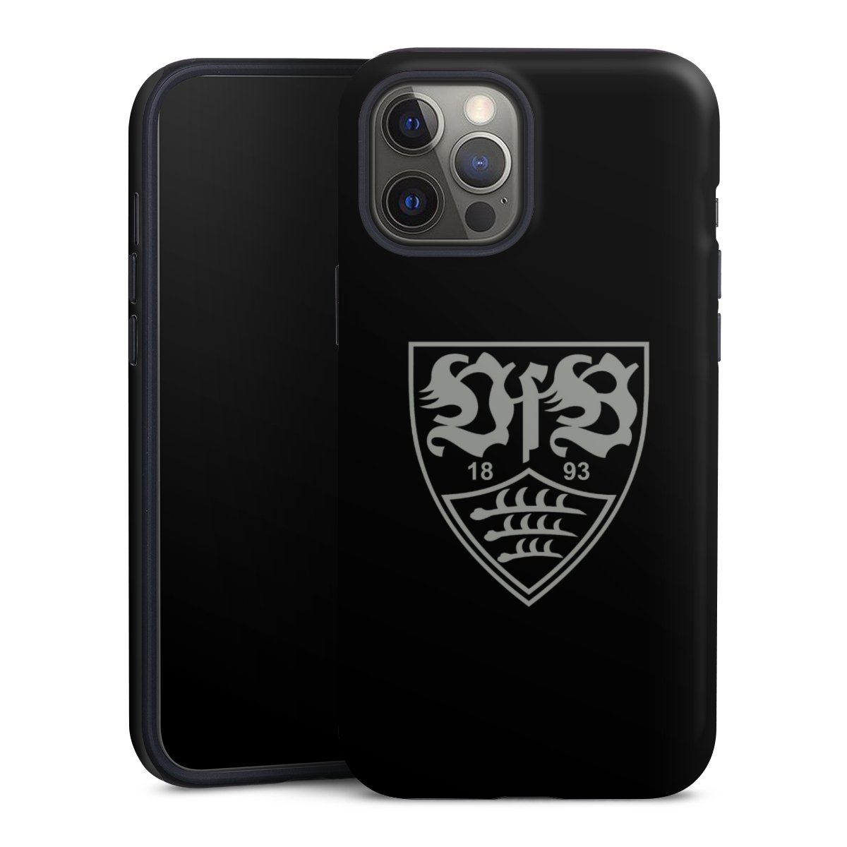 iPhone 12 Pro Handy Panzer Handyhülle robuste Outdoor Hülle Schutzhülle matt Official Licensed Product Vfb Stuttgart Tough Case