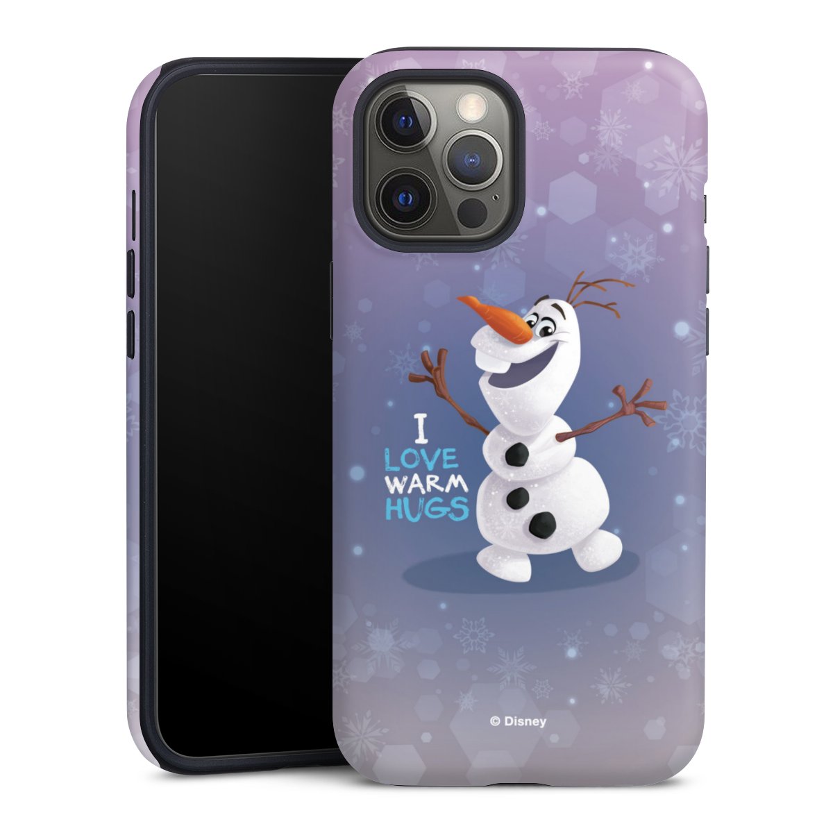 iPhone 12 Pro Handy Panzer Handyhülle robuste Outdoor Hülle Schutzhülle matt Frozen Frozen Olaf Official Licensed Product Tough Case