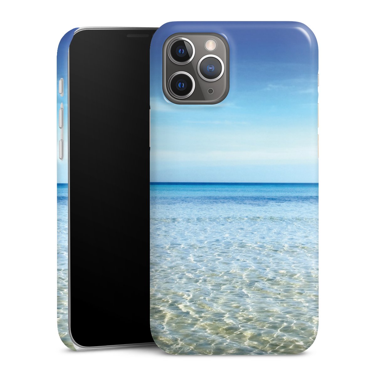 iPhone 12 Pro Handy Premium Case Smartphone Handyhülle Schutzhülle glänzend Urlaub Sky Ocean Premium Case