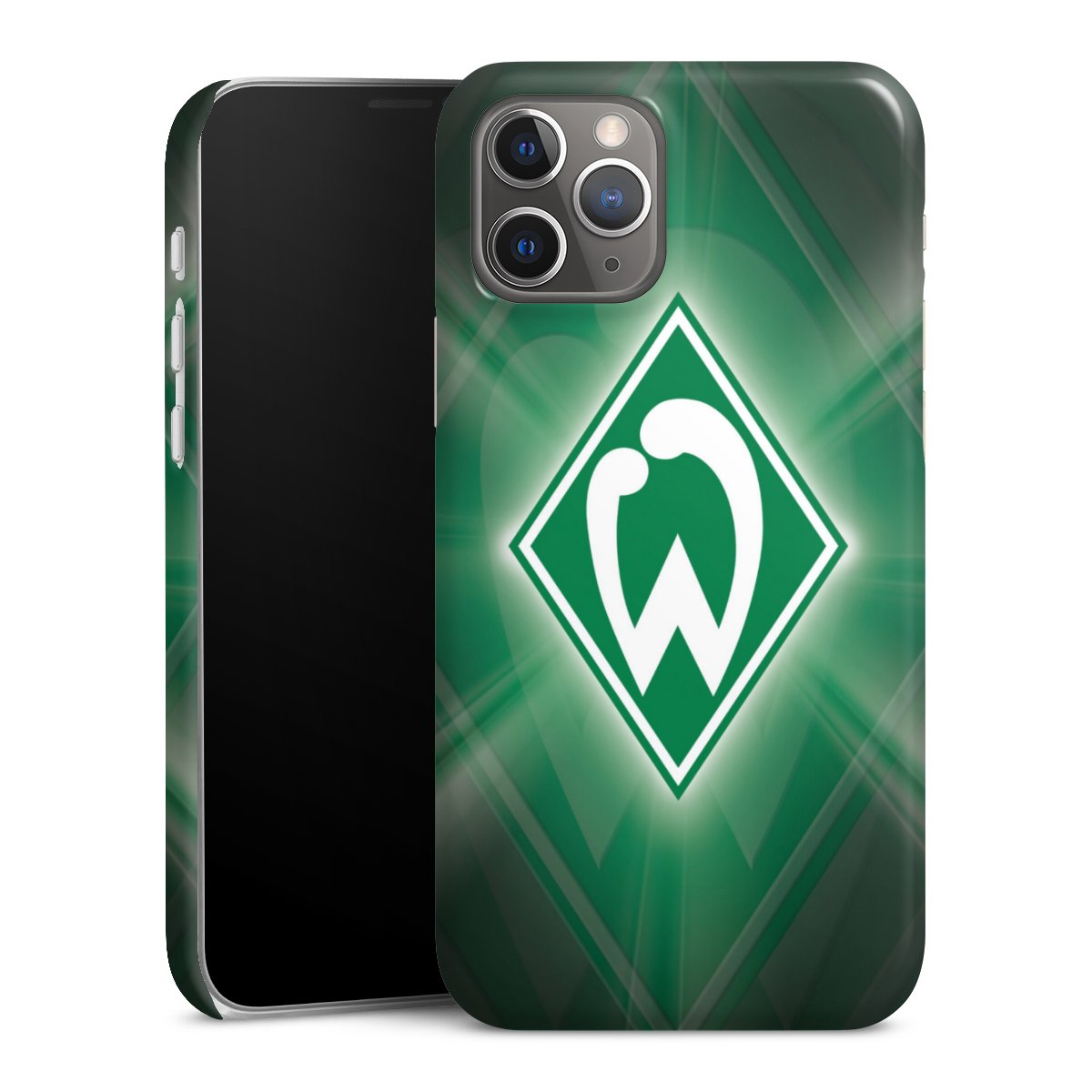 iPhone 12 Pro Handy Premium Case Smartphone Handyhülle Schutzhülle glänzend Sv Werder Bremen Official Licensed Product Coat Of Arms Premium Case