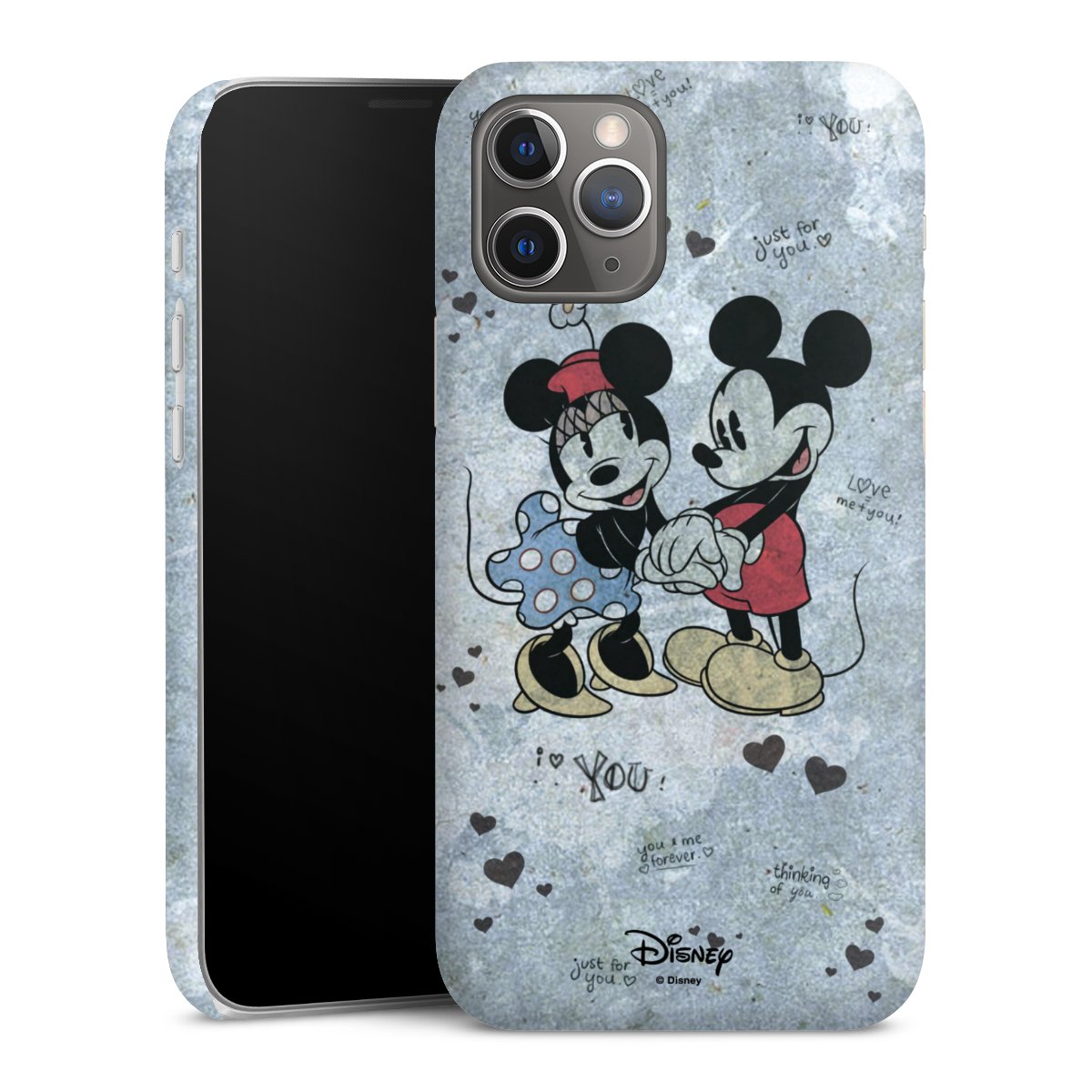 iPhone 12 Pro Handy Premium Case Smartphone Handyhülle Schutzhülle matt Mickey & Minnie Mouse Vintage Disney Premium Case