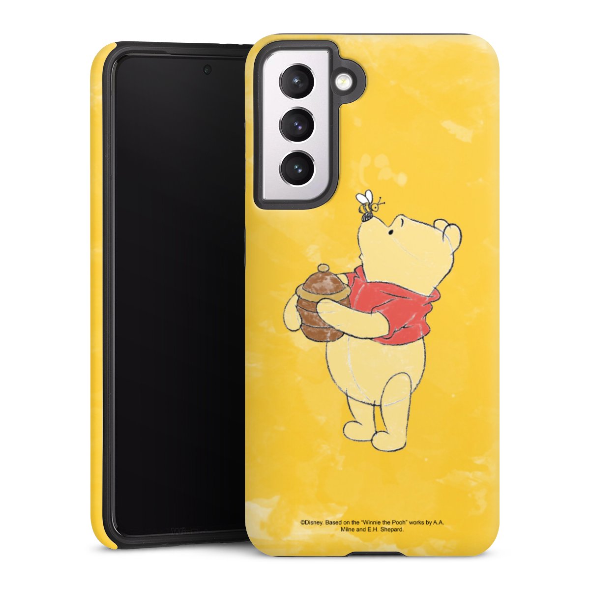 Galaxy S21 5G Handy Panzer Handyhülle robuste Outdoor Hülle Schutzhülle matt Official Licensed Product Winnie The Pooh Disney Tough Case