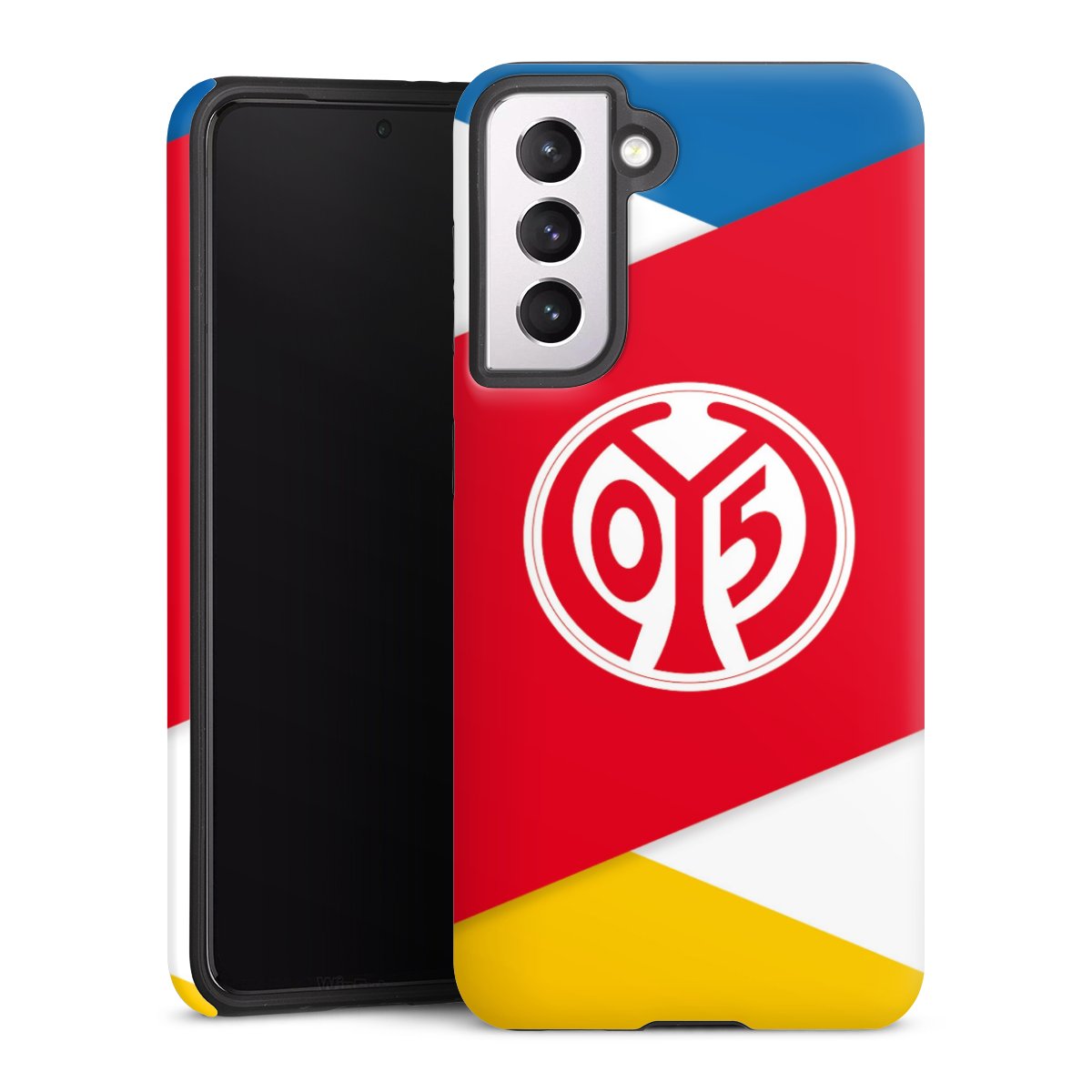 Galaxy S21 5G Handy Panzer Handyhülle robuste Outdoor Hülle Schutzhülle matt Official Licensed Product Soccer 1. Fsv Mainz 05 E.V. Tough Case