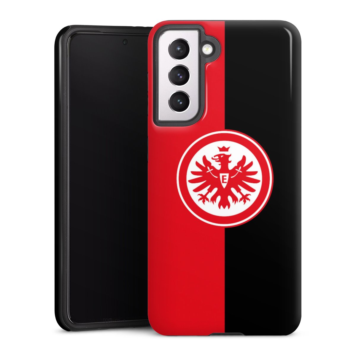 Galaxy S21 5G Handy Panzer Handyhülle robuste Outdoor Hülle Schutzhülle glänzend Official Licensed Product Eintracht Frankfurt Sge Tough Case