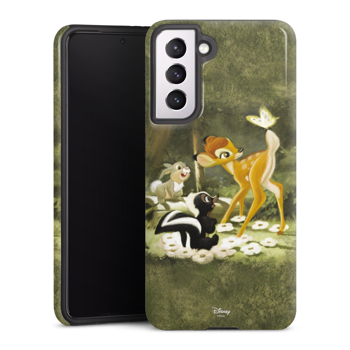 Galaxy S21 5G Handy Panzer Handyhülle robuste Outdoor Hülle Schutzhülle glänzend Disney Official Licensed Product Bambi Tough Case