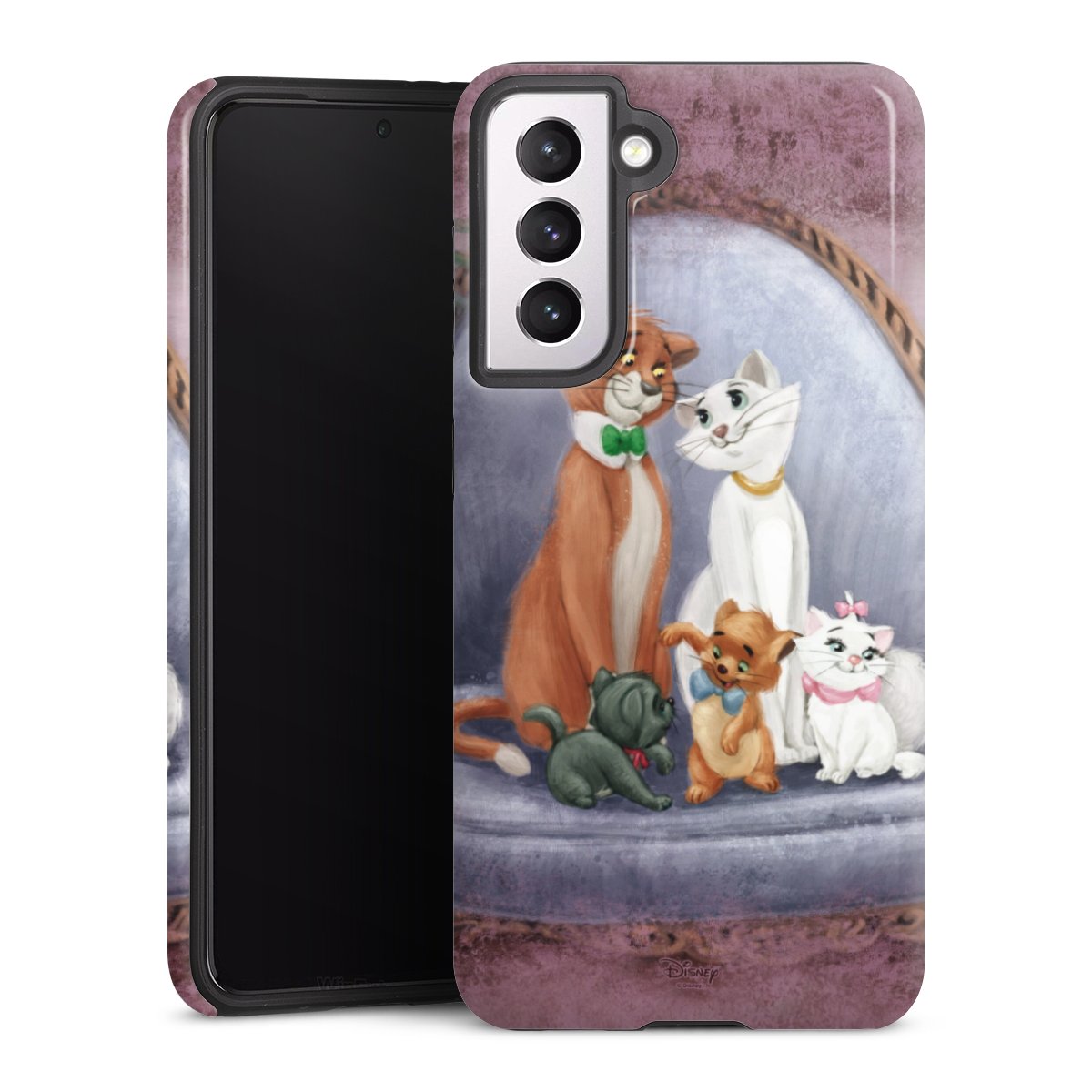 Galaxy S21 5G Handy Panzer Handyhülle robuste Outdoor Hülle Schutzhülle glänzend Official Licensed Product Disney Aristocats Tough Case