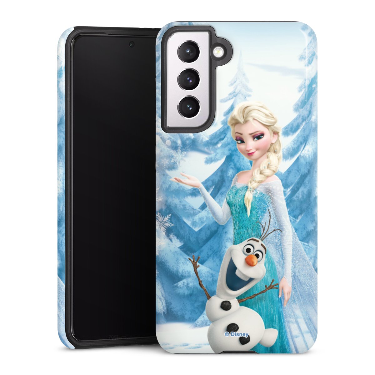 Galaxy S21 5G Handy Panzer Handyhülle robuste Outdoor Hülle Schutzhülle glänzend Official Licensed Product Frozen Elsa Disney Tough Case