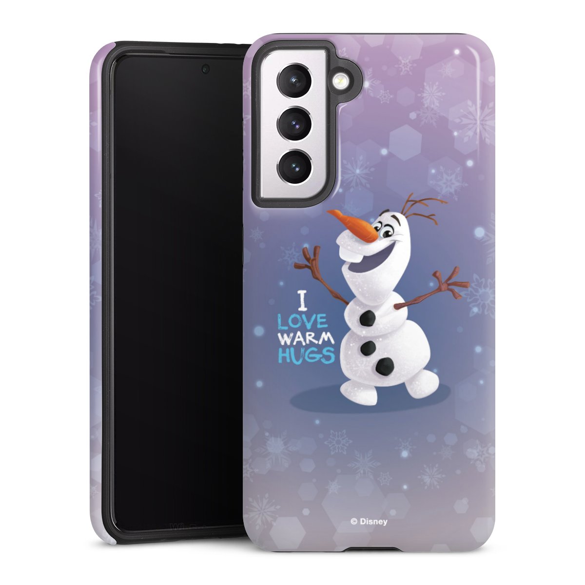 Galaxy S21 5G Handy Panzer Handyhülle robuste Outdoor Hülle Schutzhülle glänzend Frozen Frozen Olaf Official Licensed Product Tough Case