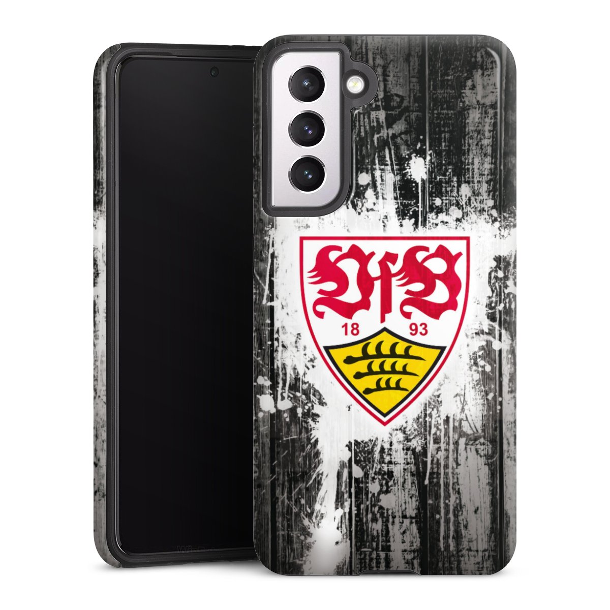 Galaxy S21 5G Handy Panzer Handyhülle robuste Outdoor Hülle Schutzhülle glänzend Vfb Stuttgart Official Licensed Product Tough Case