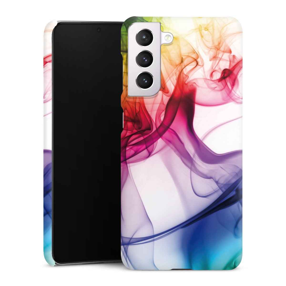 Galaxy S21 5G Handy Premium Case Smartphone Handyhülle Schutzhülle matt Water Colour Rainbow Premium Case