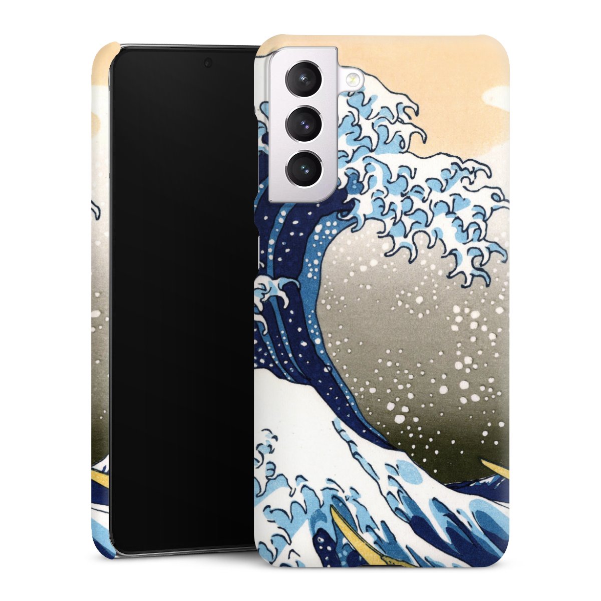 Galaxy S21 5G Handy Premium Case Smartphone Handyhülle Schutzhülle matt Kunst Katsushika Hokusai Die Große Welle Vor Kanagawa Premium Case