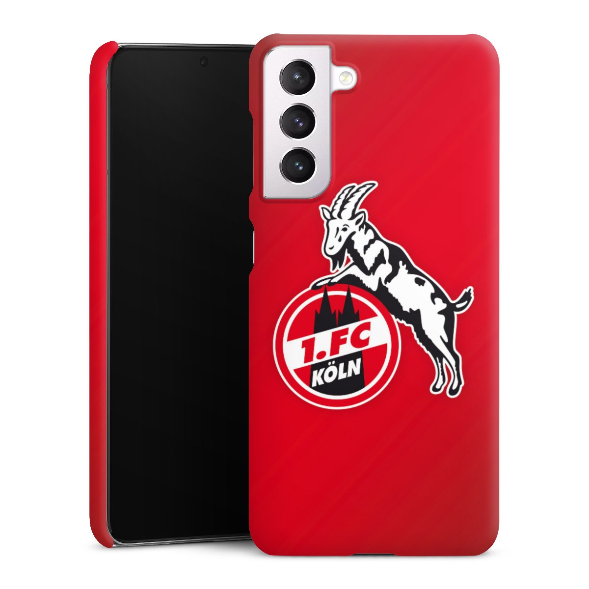 Galaxy S21 5G Handy Premium Case Smartphone Handyhülle Schutzhülle matt Official Licensed Product Effzeh 1. Fc Köln Premium Case