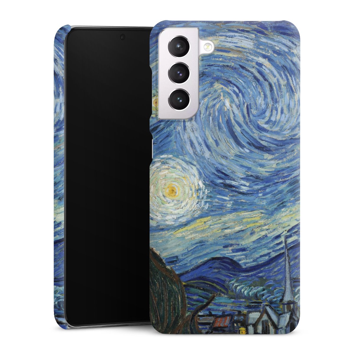 Galaxy S21 5G Handy Premium Case Smartphone Handyhülle Schutzhülle matt The Starry Night Kunst Vincent Van Gogh Premium Case