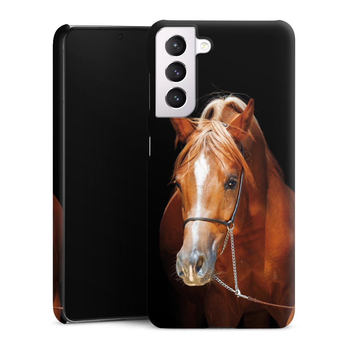 Galaxy S21 5G Handy Premium Case Smartphone Handyhülle Schutzhülle matt Mare Horse Hobby Premium Case